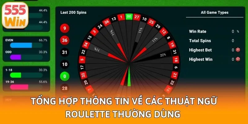 Tổng Hợp Thông Tin Về Các Thuật Ngữ Roulette Thường Dùng 